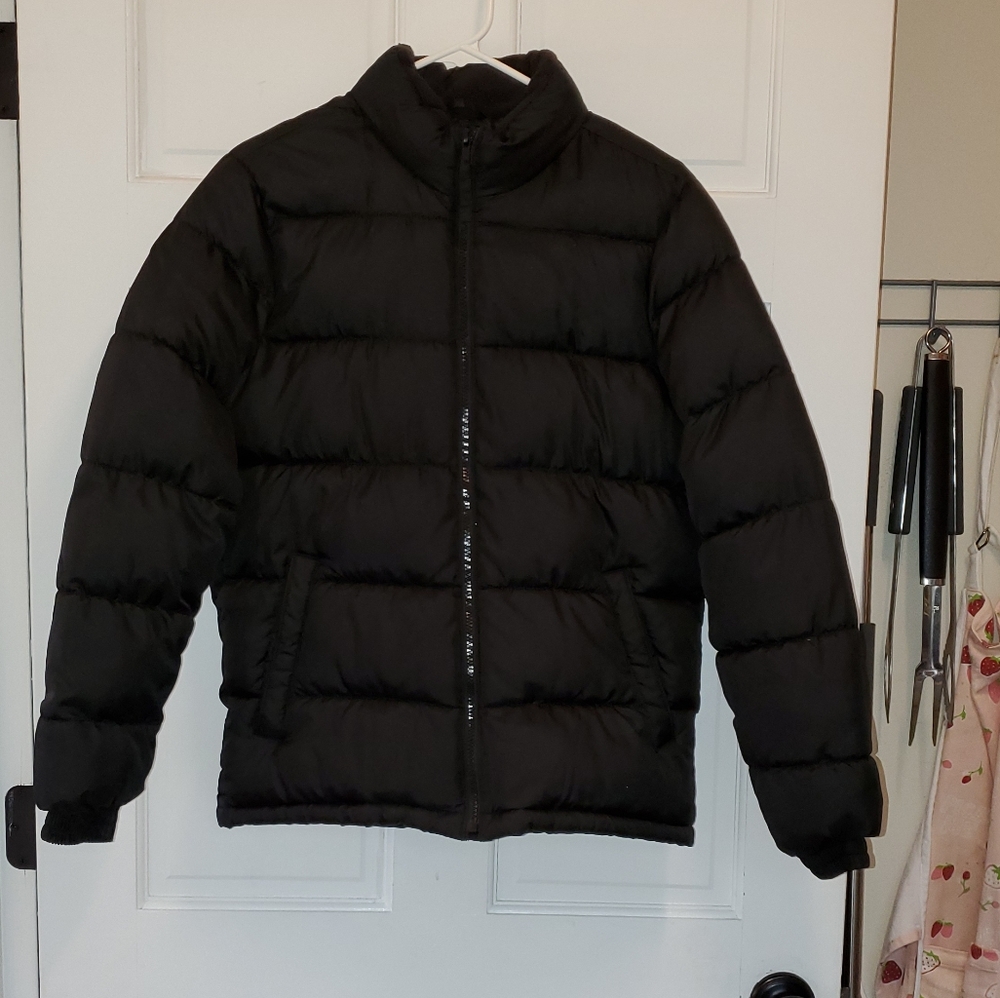 Old Navy Mens XS Black Puffer Jacket